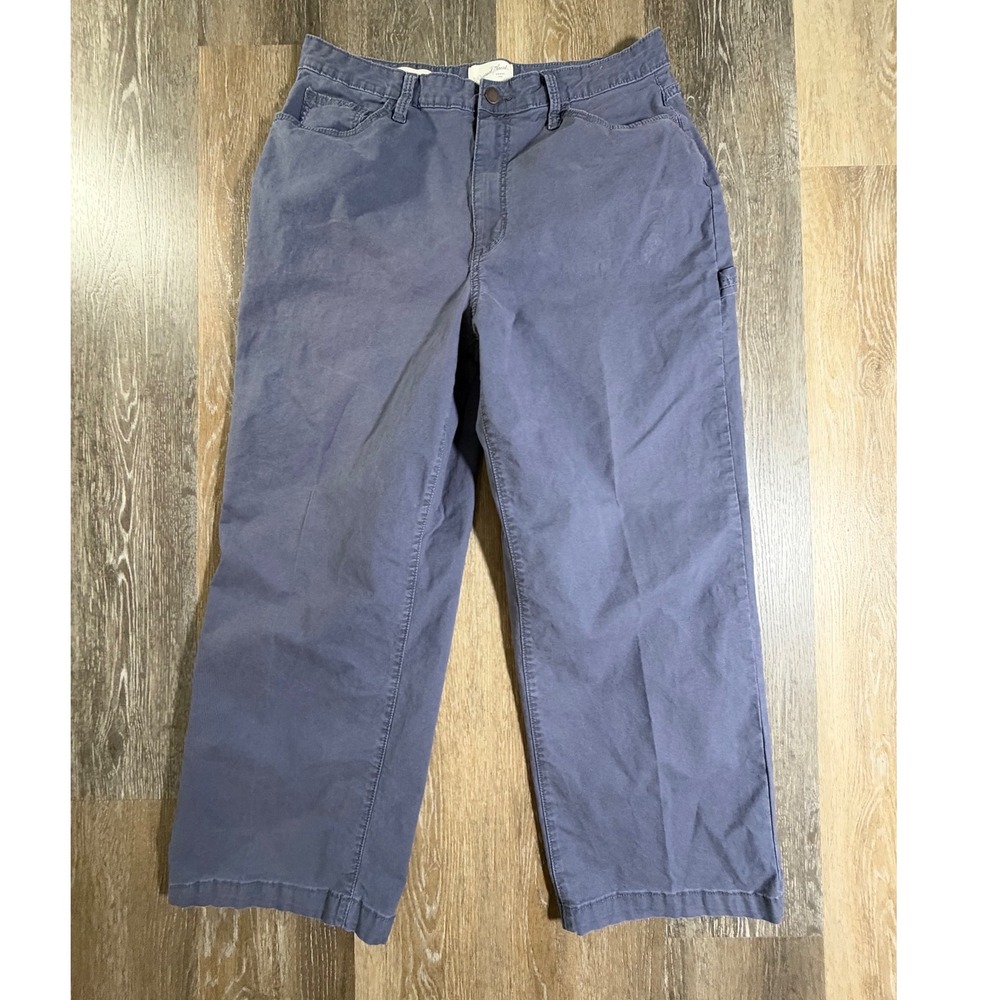 Universal Thread Utility Pants Womens 14/32R Blue Highest Rise Wide Leg 5908
